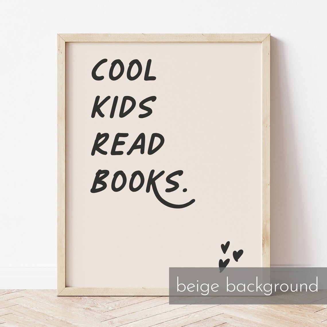 Cool Kids Read Books Kids Bedroom Wall Art Kids Poster For Girls And Boys Bedroom And Nursery Art - Image 2