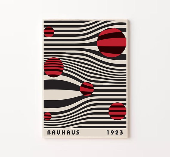 Bauhaus Exhibition Poster Bauhaus 1923 Ausstellung Print Bauhaus Exhibition Home Decor Art Exhibition Wall Decor