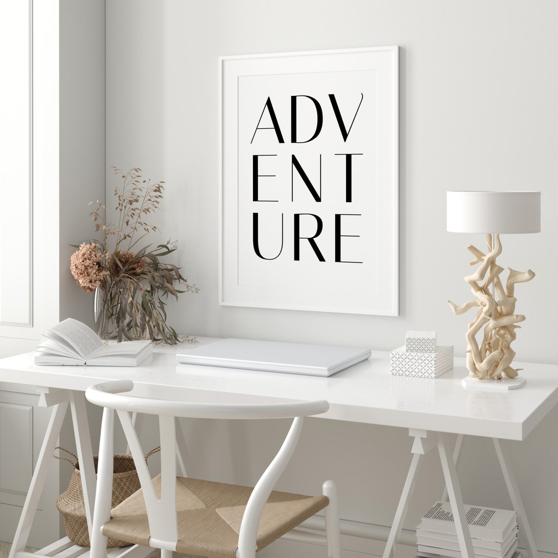 Adventure Oversized Letter Typography Wanderlust Travel Poster - Image 2
