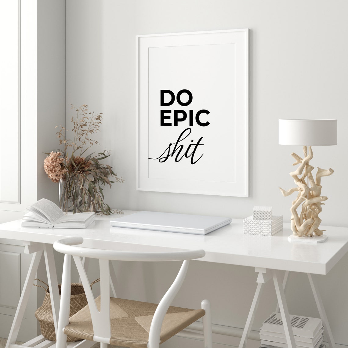 Do Epic Shit Bold Typography Motivational Office Decor Poster - Image 2