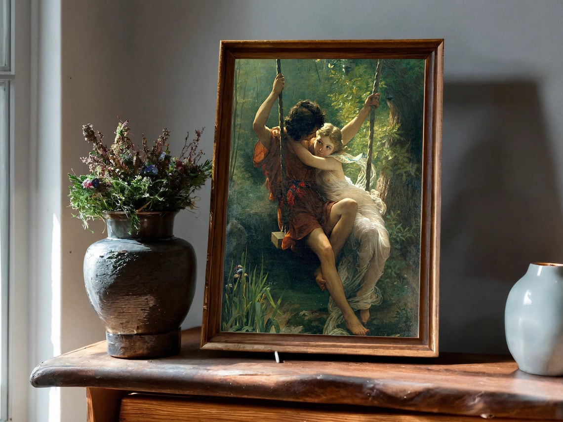 Springtime by Pierre-Auguste Cot, Vintage Art Print - Image 6