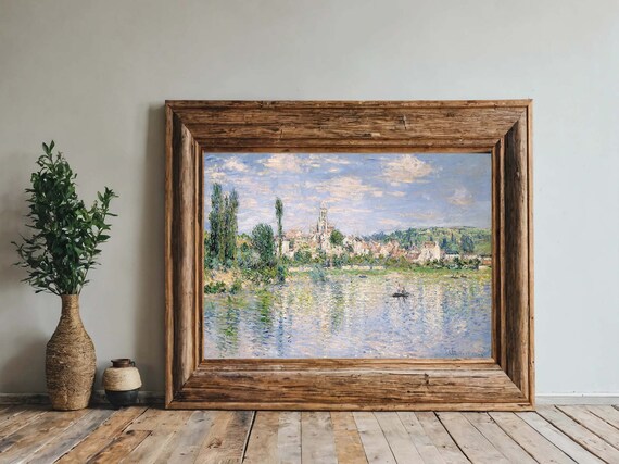 Monet Exhibition Poster Vetheuil In Summer By Claude Monet Claude Monet Print Summer Landscape Landscape Print Classic Fine Art