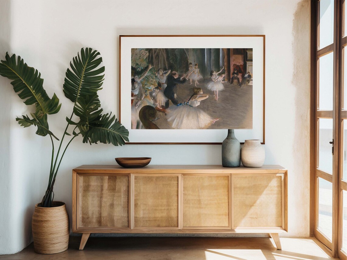 Edgar Degas The Dancing Class Painting Wall Art Decor Famous Portrait Print Fine Art Instant - Image 5