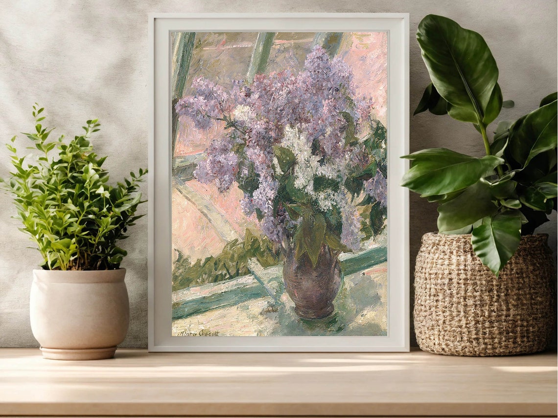Mary Cassatt Lilacs Vintage Flower Still Life Impressionist Poster - Image 8