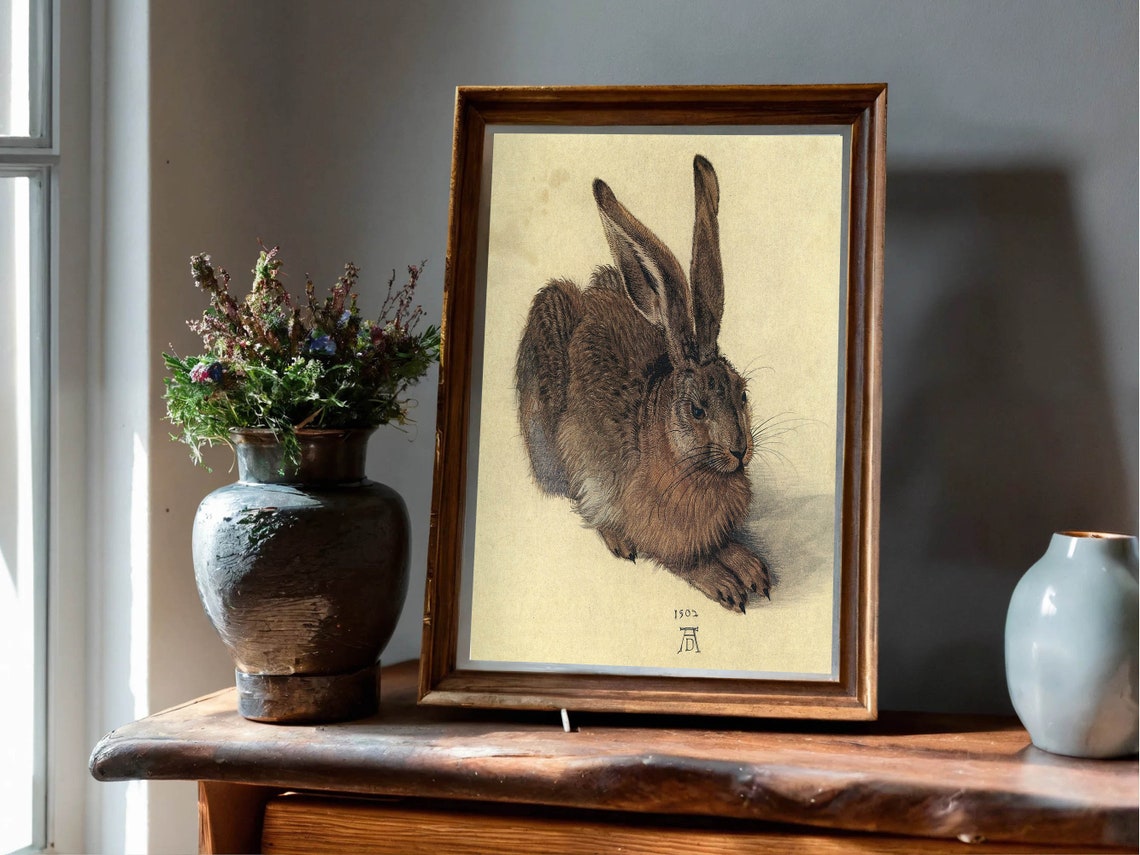 Albrecht Durer Young Hare 1502 Detailed Watercolor Study Poster - Image 7