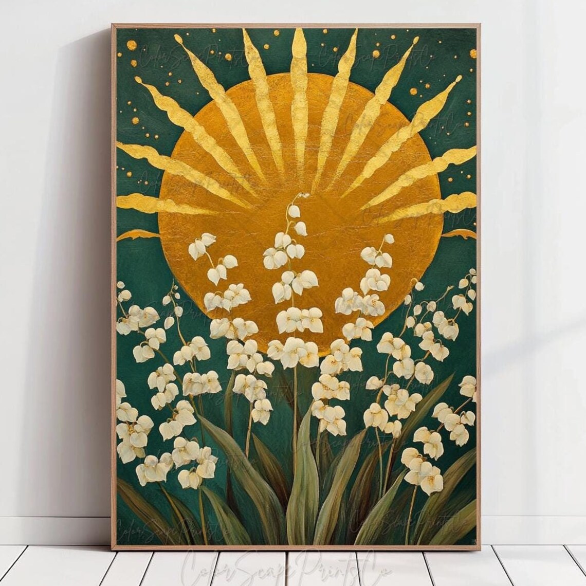 Lily Of The Valley Botanical Flower Art Print