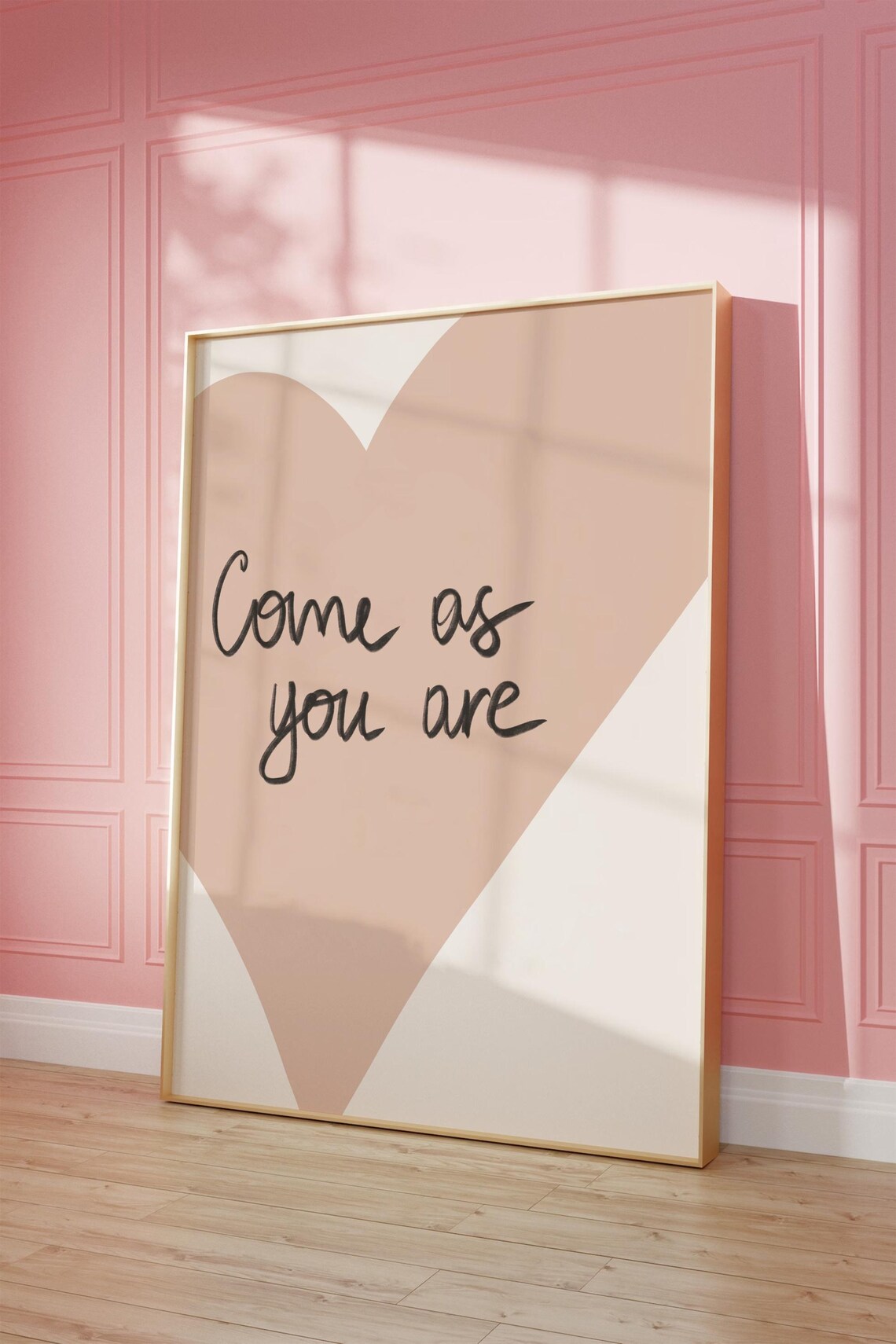Come As You Are Retro Heart Art Print, Dorm Decor - Image 3