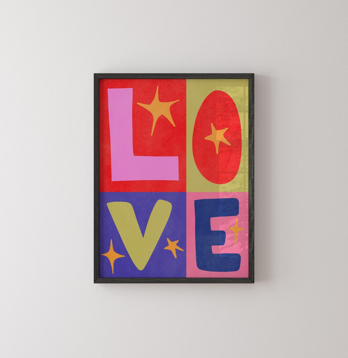 Maximalist Colorful Love Poster 20x30 12x18 16x24 11x14 Home Decor Kids Room Art Print Red Blue Pink Rainbow Lgbtq Inspiring Quote - Image 4