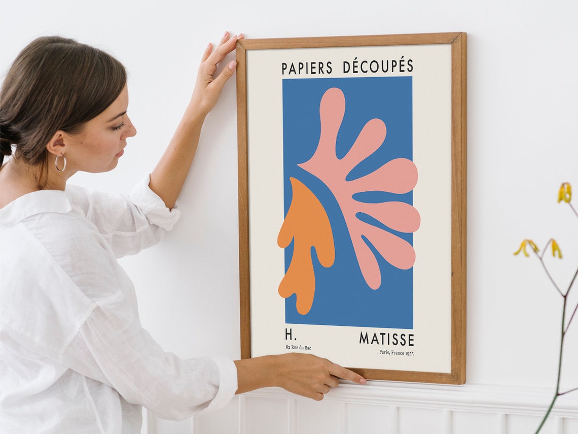 Henri Matisse Papiers Decoupes 1955 Paris Coral Forms Cut Out Poster - Image 4