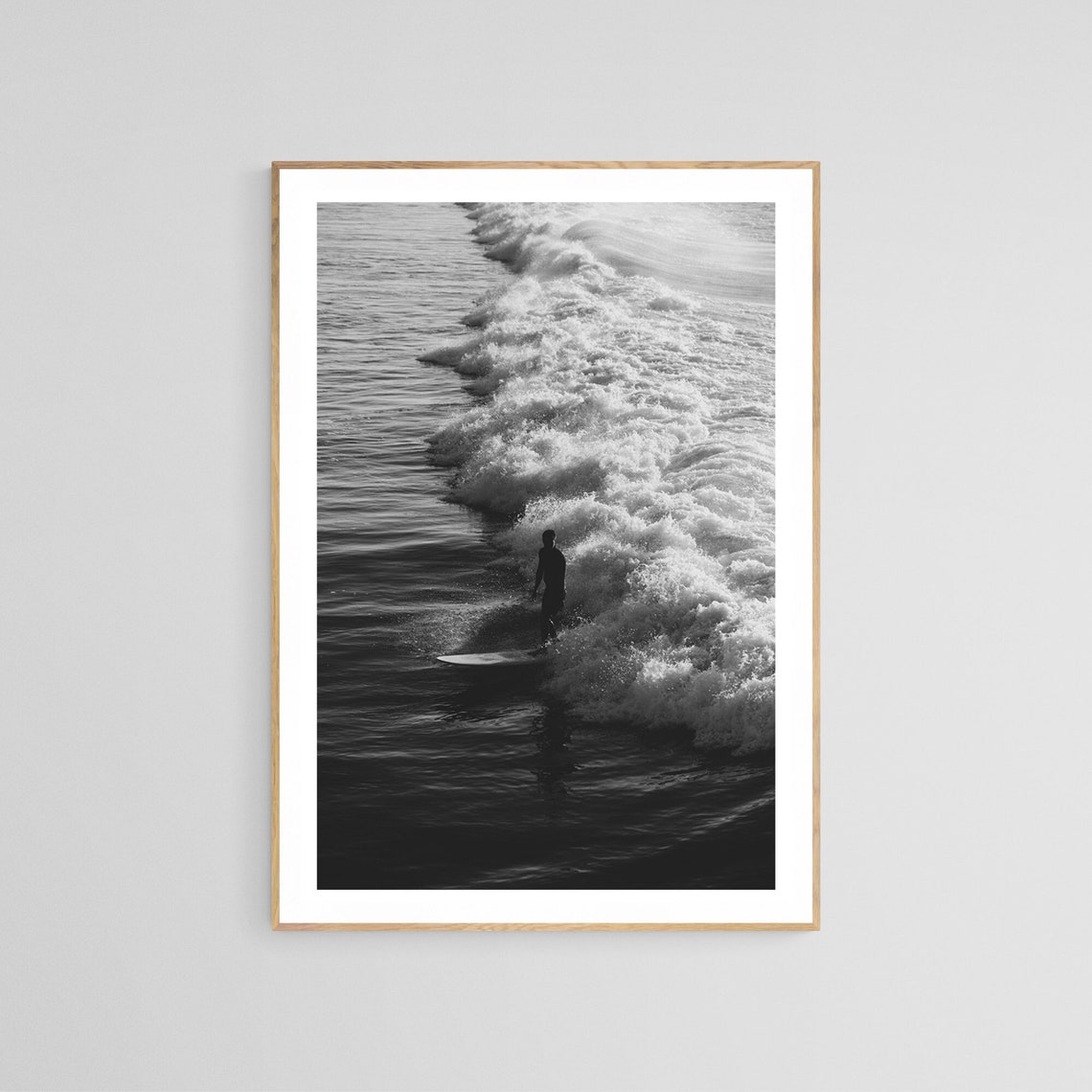 Surfer Photograph, Ocean Beach Coastal Wall Art
