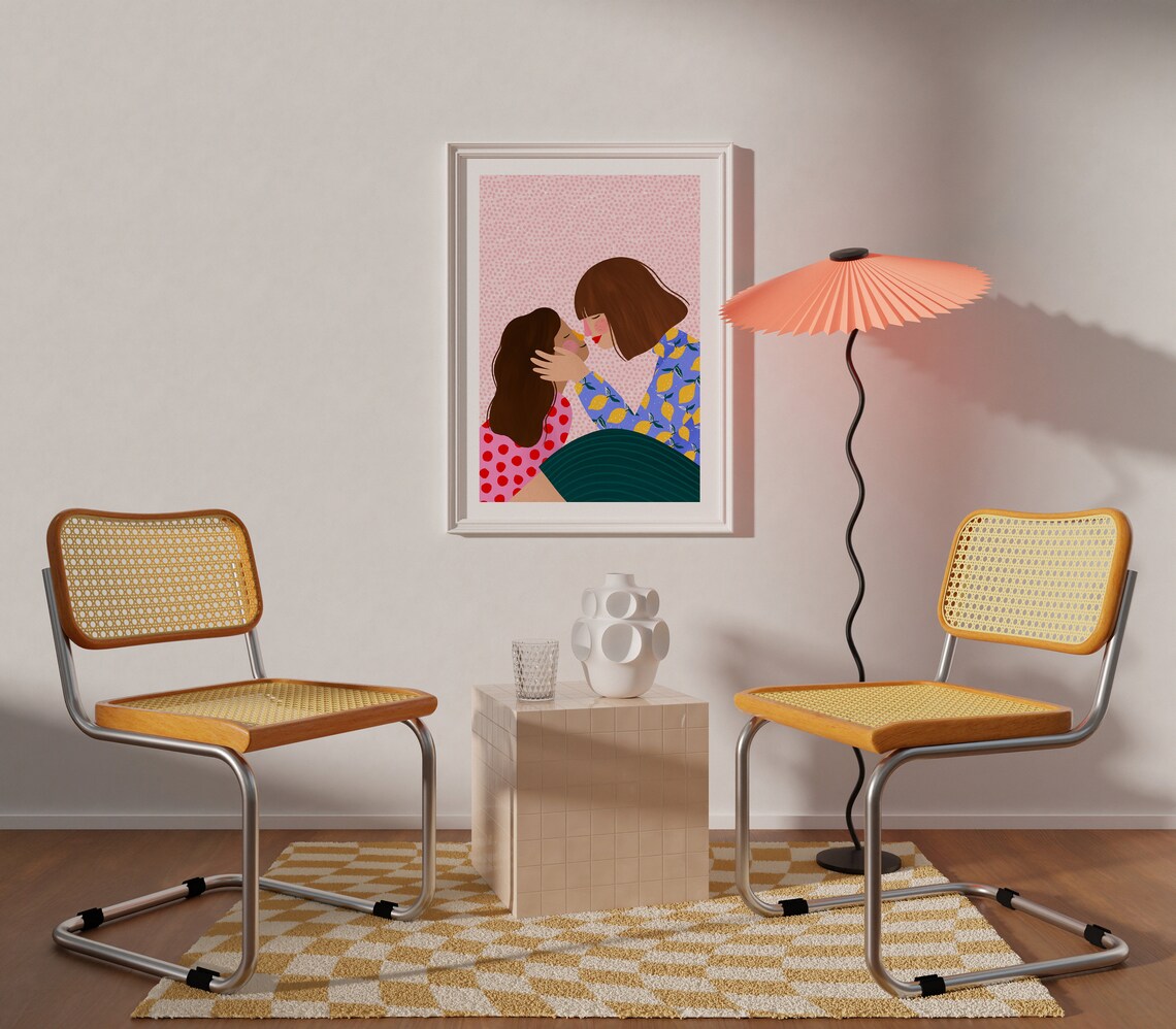Mummy And Me Motherhood Art Print, Kids Room - Image 2