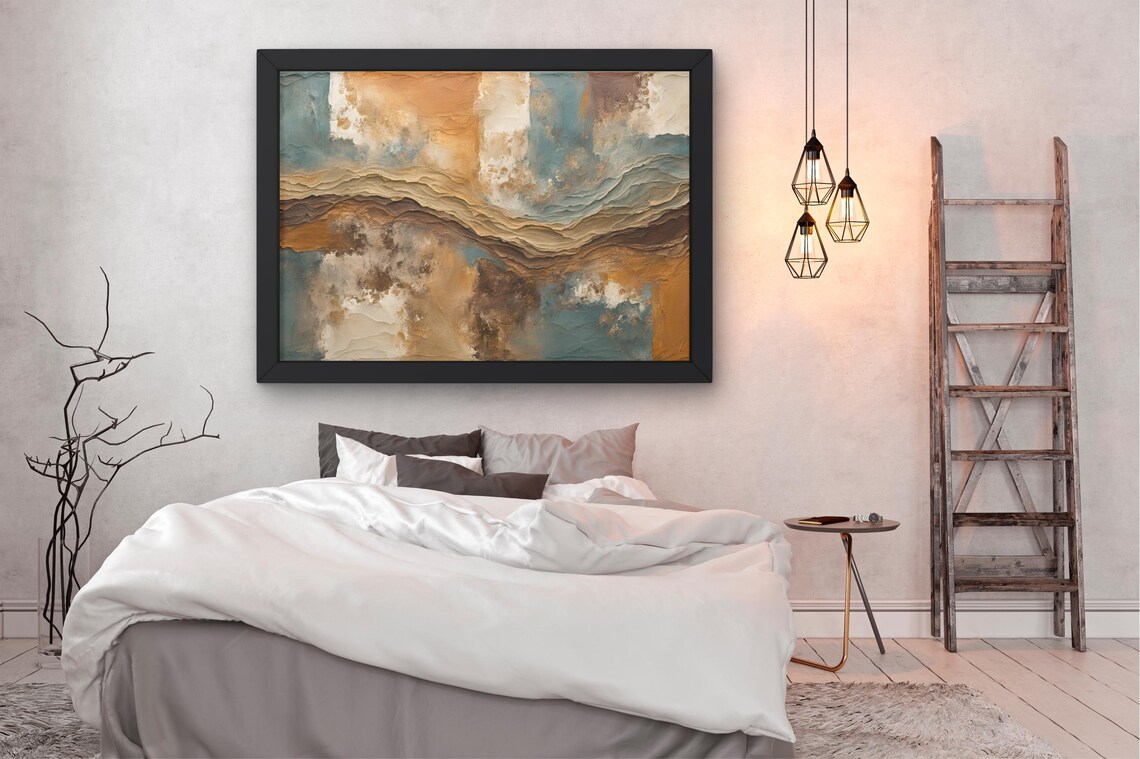 Dynamic Abstract Forest Path, Contemporary Decor - Image 2