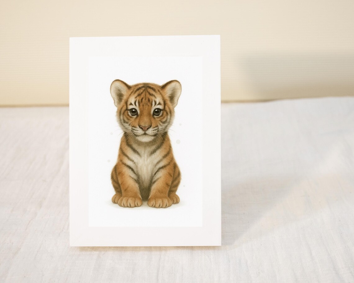 Baby Tiger Safari Nursery Decor, Kids Room - Image 3