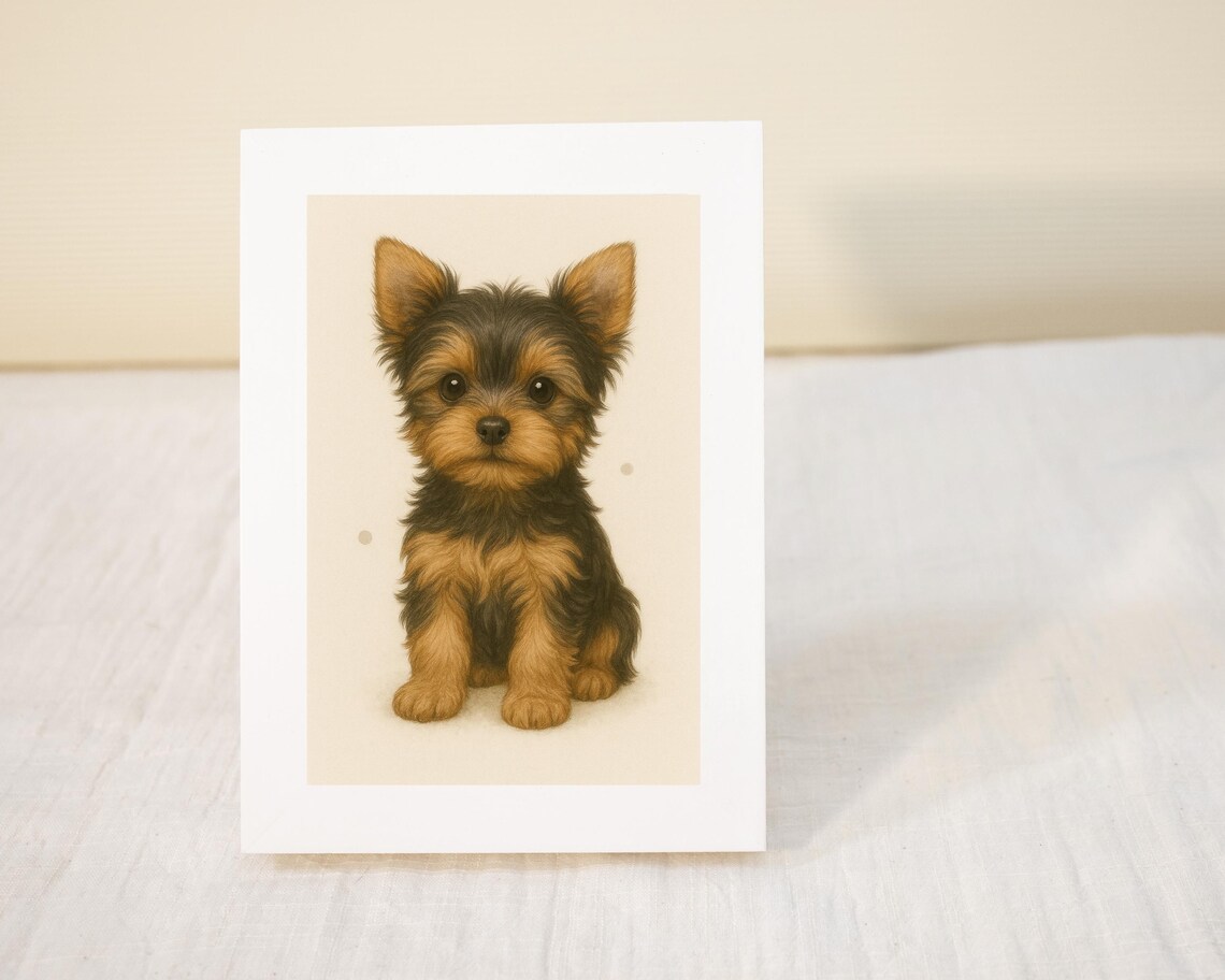 Yorkshire Terrier Puppy, Nursery Decor Poster - Image 3