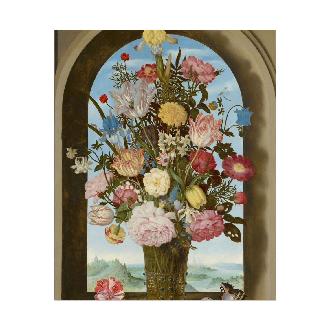 Ambrosius Bosschaert Flower Vase in Window Classic Still Life Poster - Image 5