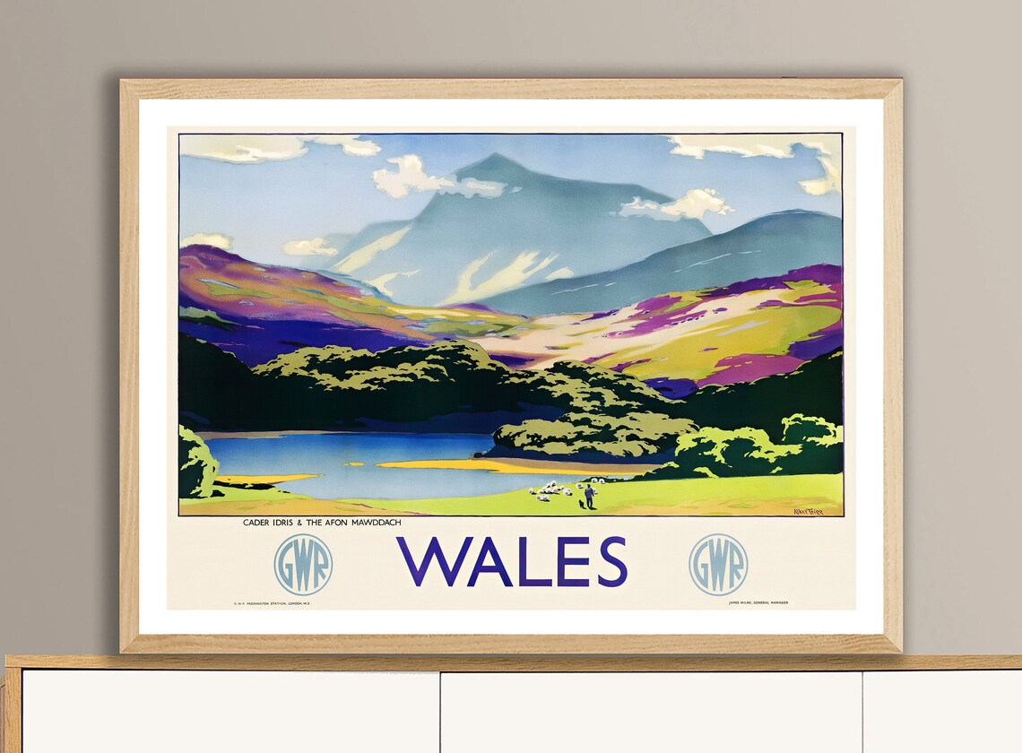 Wales Vintage Travel Poster, Travel Poster - Image 2