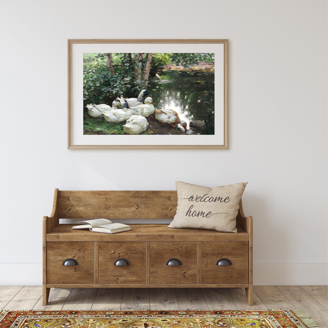Vintage Duck Prints, Spring Landscape Art Print - Image 2