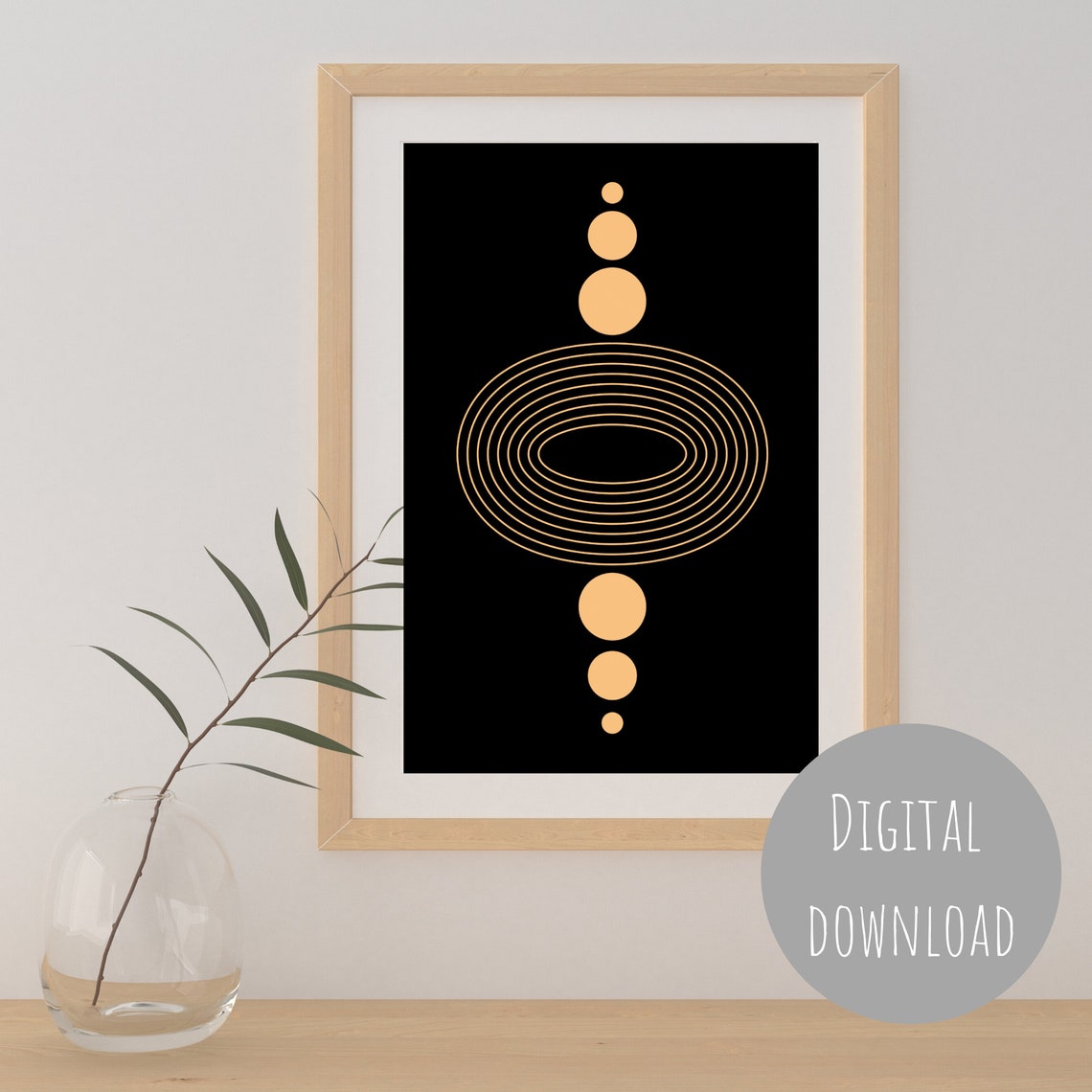 Mid Century Modern Art Abstract Wall Art Geometric Prints Line Art Print Contemporary Wall Art Print Minimalist Wall Art Print - Image 2