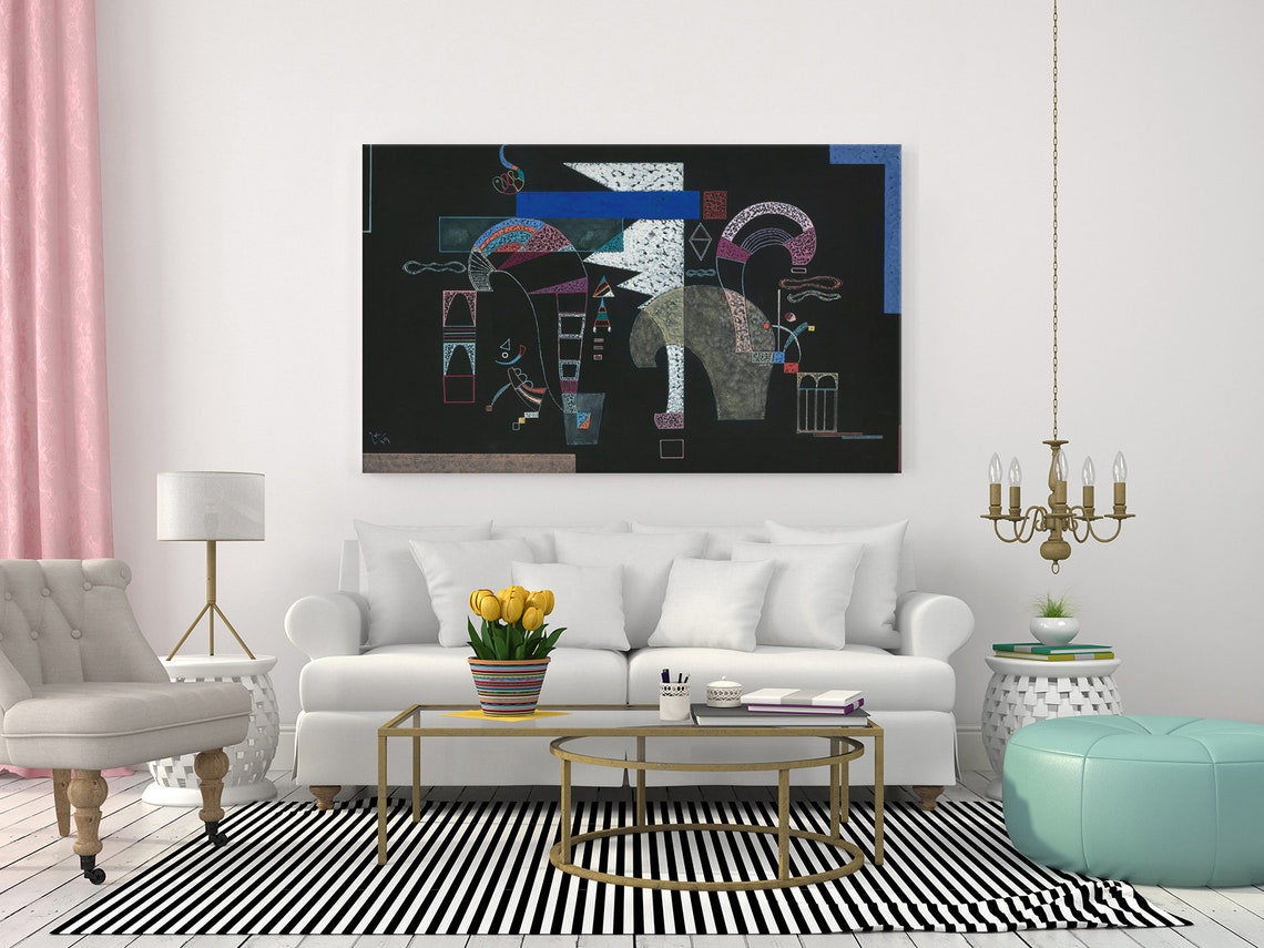 Wassily Kandinsky La Forme Blanche 1939 Classic Design Abstract Decor Reproduction Print Wall Art Picture - Image 2