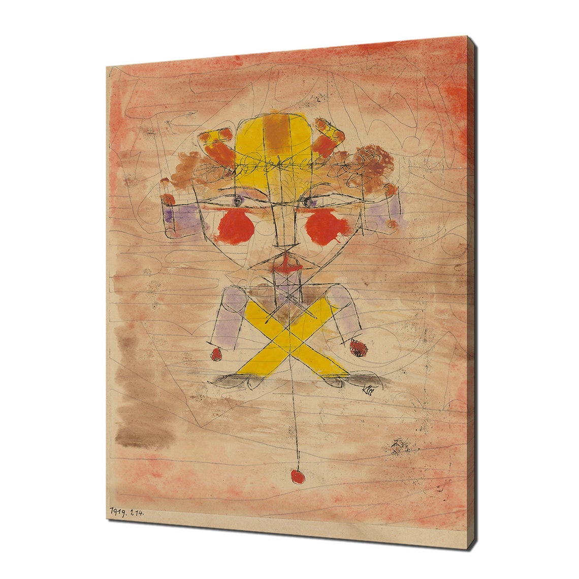 Georges Valmier 1919 Abstract Jumping Jack Figure Modern Art Print