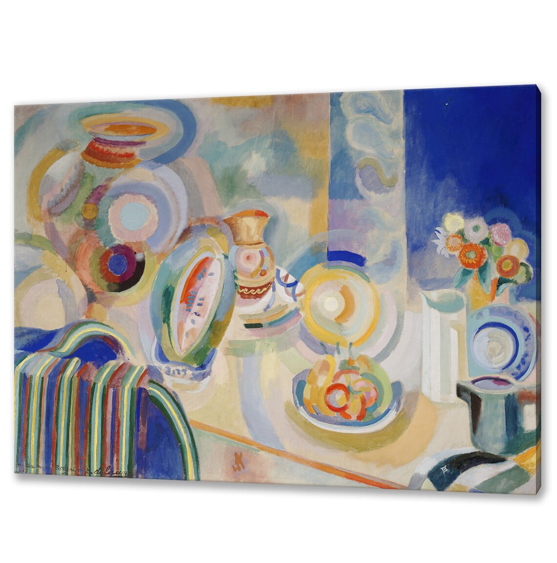 Robert Delaunay Portuguese Still Life 1916 Abstract Cubist Repro Print