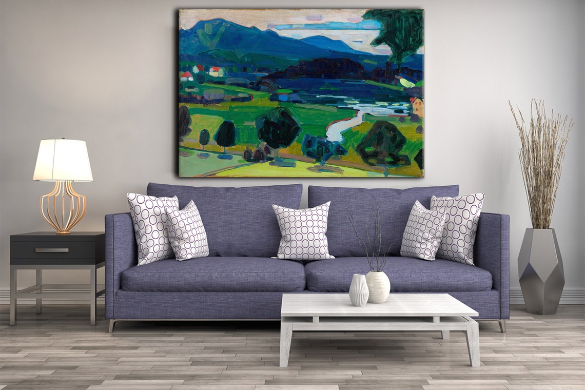 Wassily Kandinsky Murnau View Over Staffelsee Lake Landscape Wall Art - Image 2