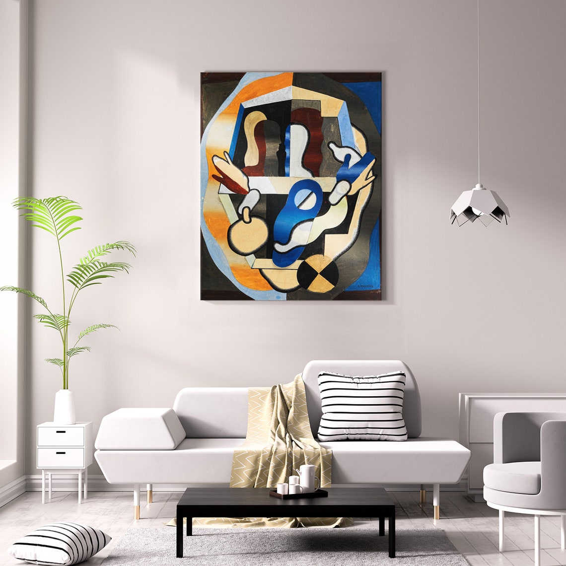 Georges Valmier 1930 Le Paradis Terrestre Cubist Abstract Art Print - Image 2