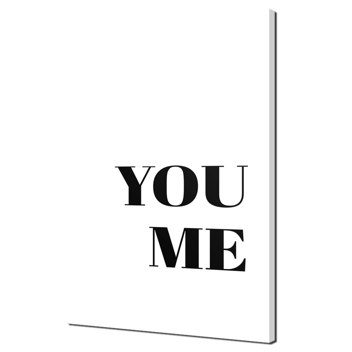 You Me Typography Abstract Modern Decor Print
