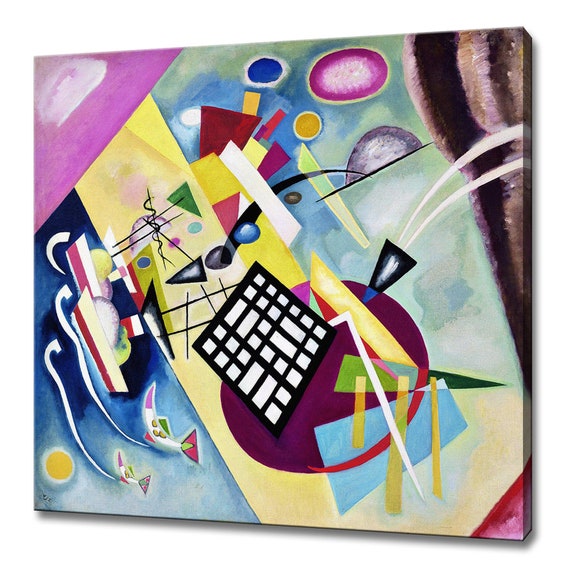 Wassily Kandinsky Black Grid 1922 Classic Design Abstract Decor Reproduction Print Wall Art Picture