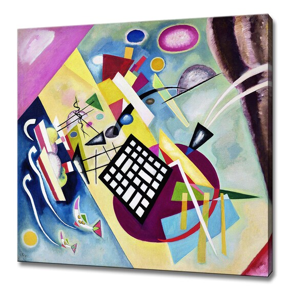 Wassily Kandinsky Black Grid 1922 Colorful Abstract Geometry Wall Art Poster