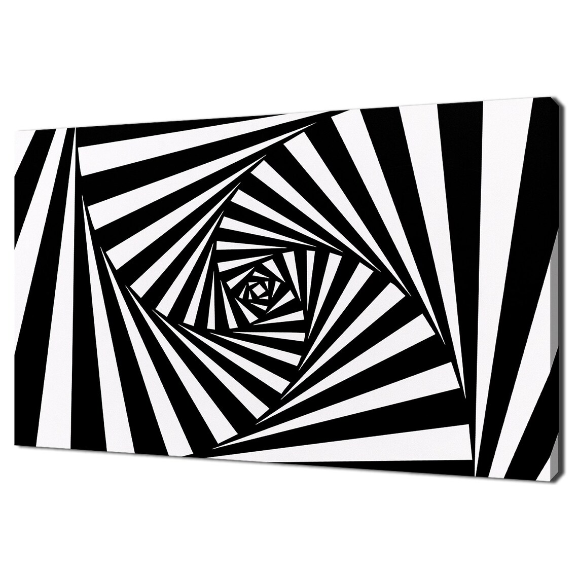 Abstract Black White Illusion Modern Design
