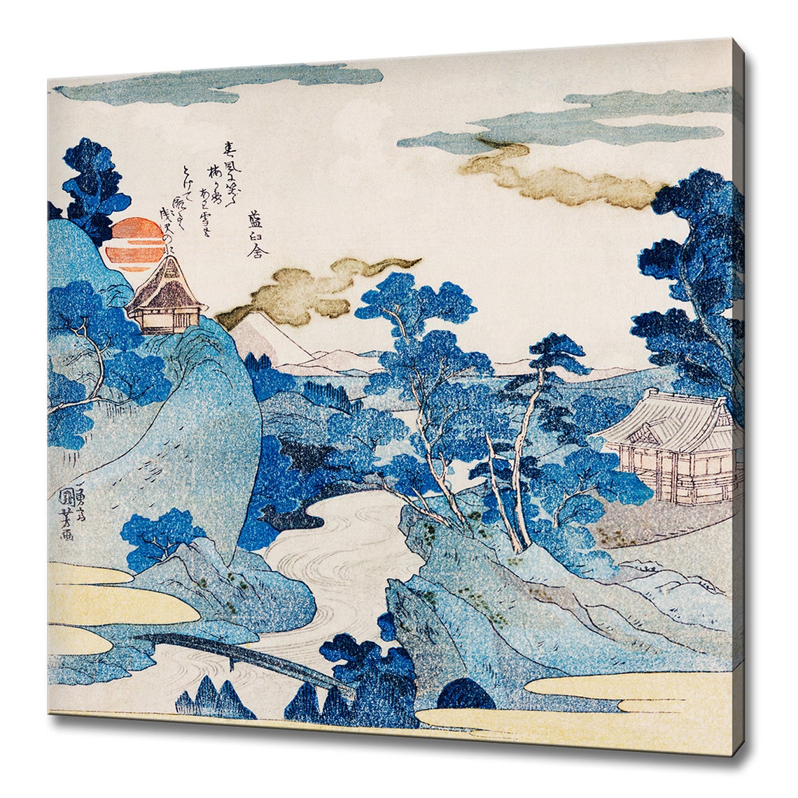 An Evening View Of Fuji Mountain Utagawa Kuniyoshi Wall Art Japanese Picture Print Wall Hanging Home Decor Handmade Ready To Hang