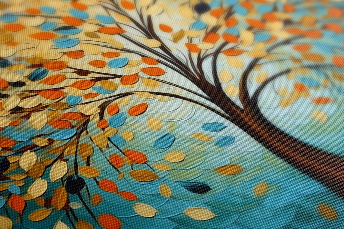 Abstract Tree Oil-Painting-Style Art Print, Modern - Image 3