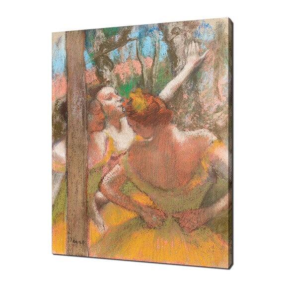 Edgar Degas Dancers In Yellow Dresses Pastel Impressionist Wall Art Poster