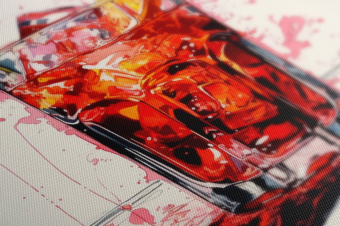 Orange Spritz Cocktail Watercolor Splash Kitchen Bar Decor Print - Image 4