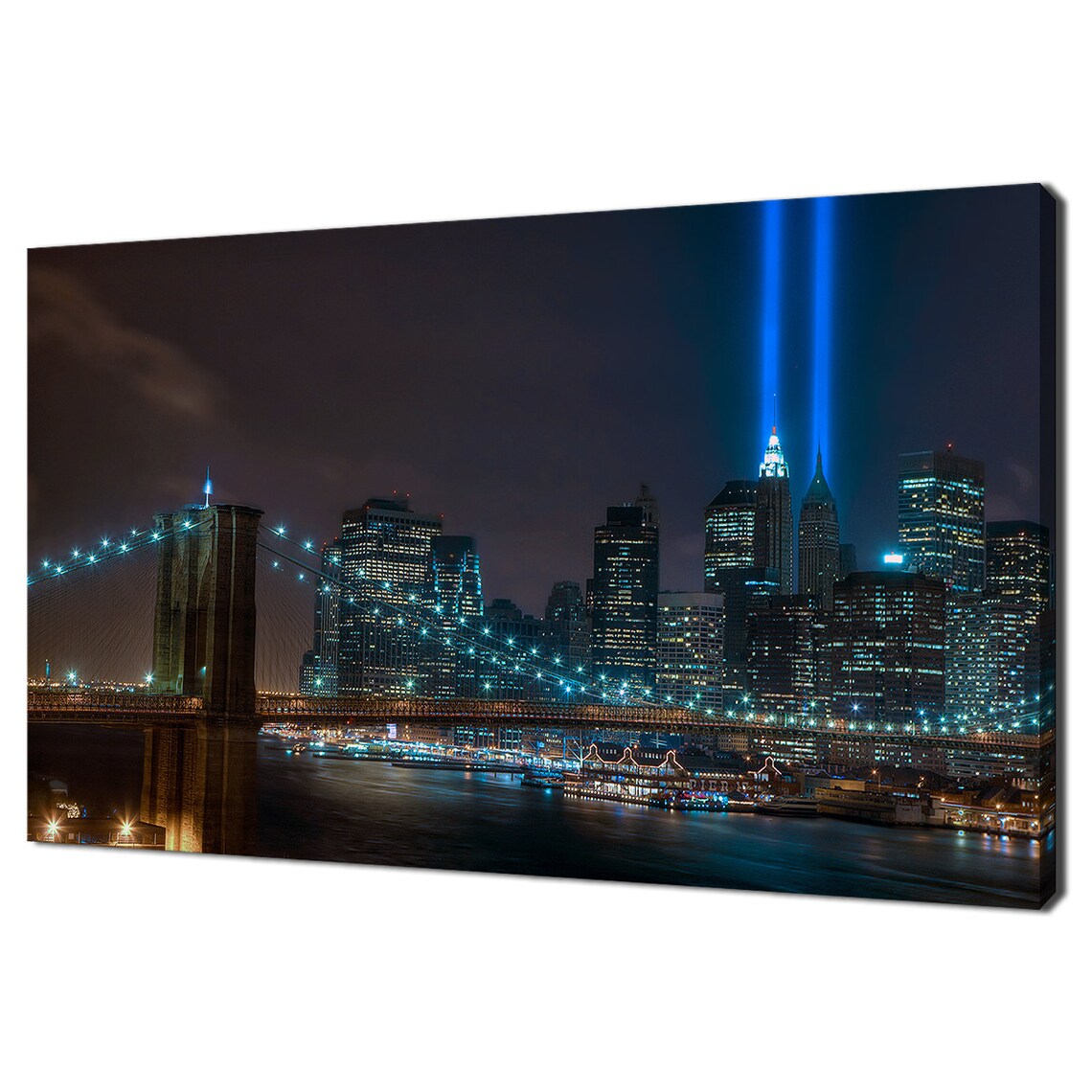New York Twin Towers Tribute, Manhattan Travel Poster
