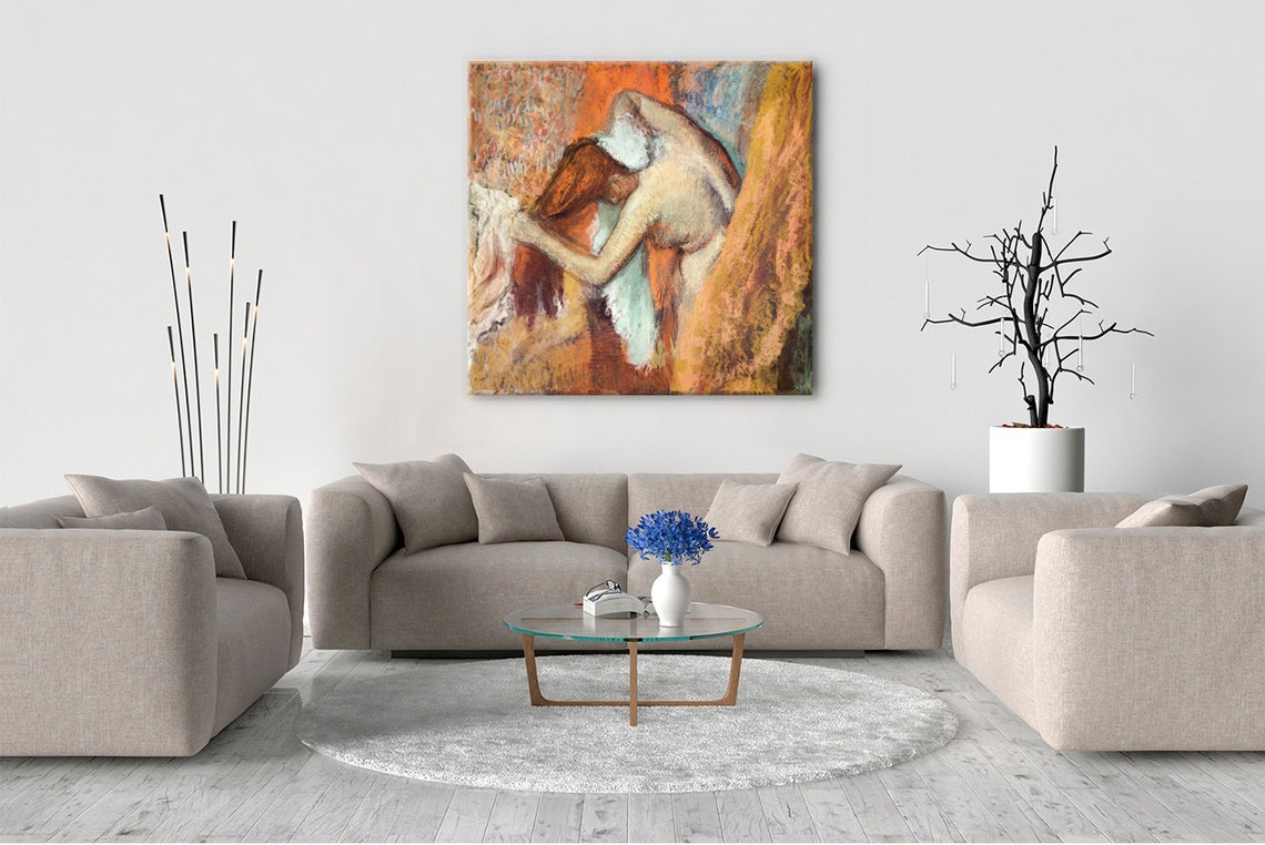 Edgar Degas Woman At Her Toilette 1900 Reproduction Modern Style Impressionism Print Wall Art - Image 2