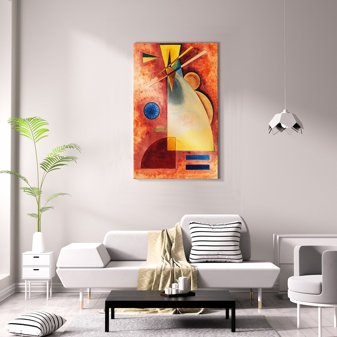 Kandinsky Ineinander Intermingling 1928 Warm Abstract Geometric Art Print - Image 2