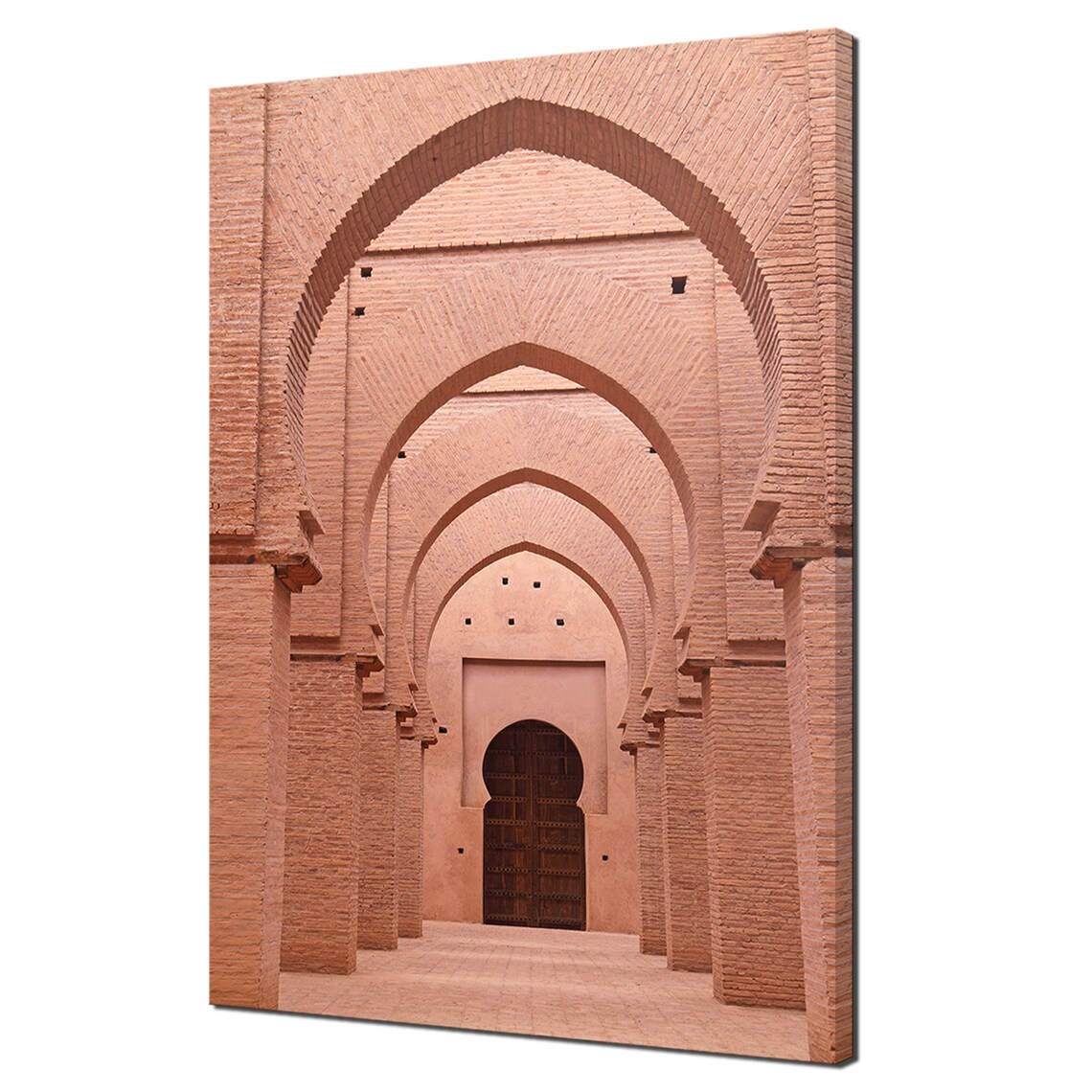 Morocco Tin Mel Mosque Arches, Modern Architecture Art Print