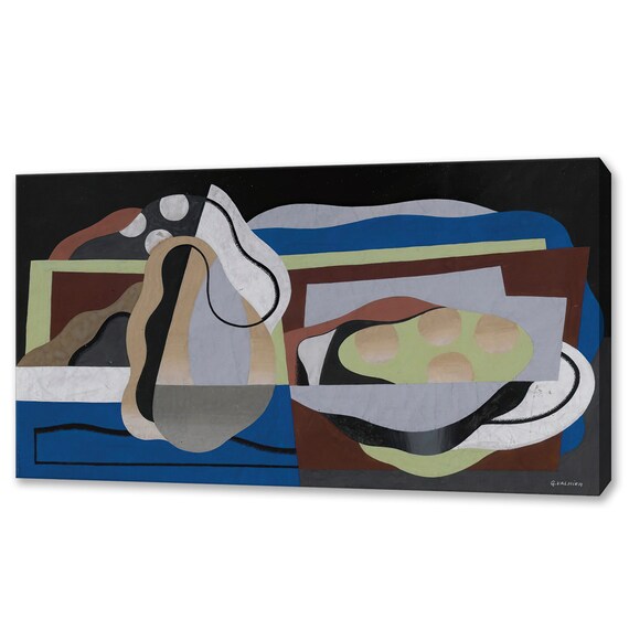Georges Valmier Nature Morte Aux Fruits 1929 Classic Design Abstract Decor Reproduction Print Wall Art Picture Wall Hanging
