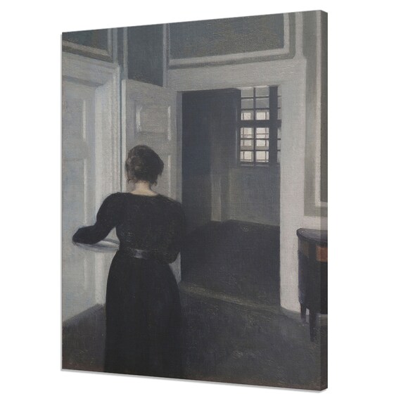 Vilhelm Hammershoi Ida In An Interior Quiet Nordic Fine Art Poster