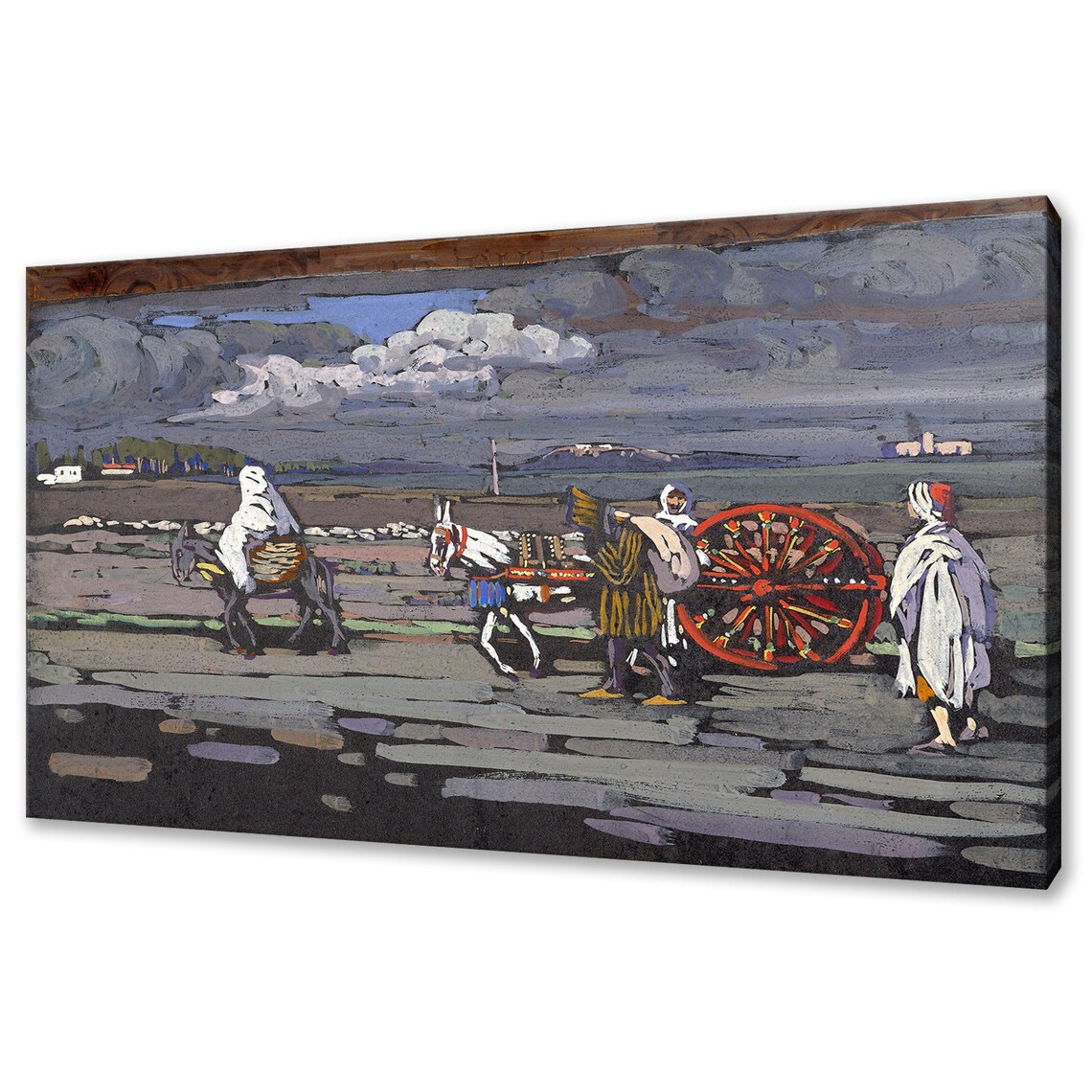 Wassily Kandinsky Country Road Donkey Cart Tunis 1905 Reproduction Art Print