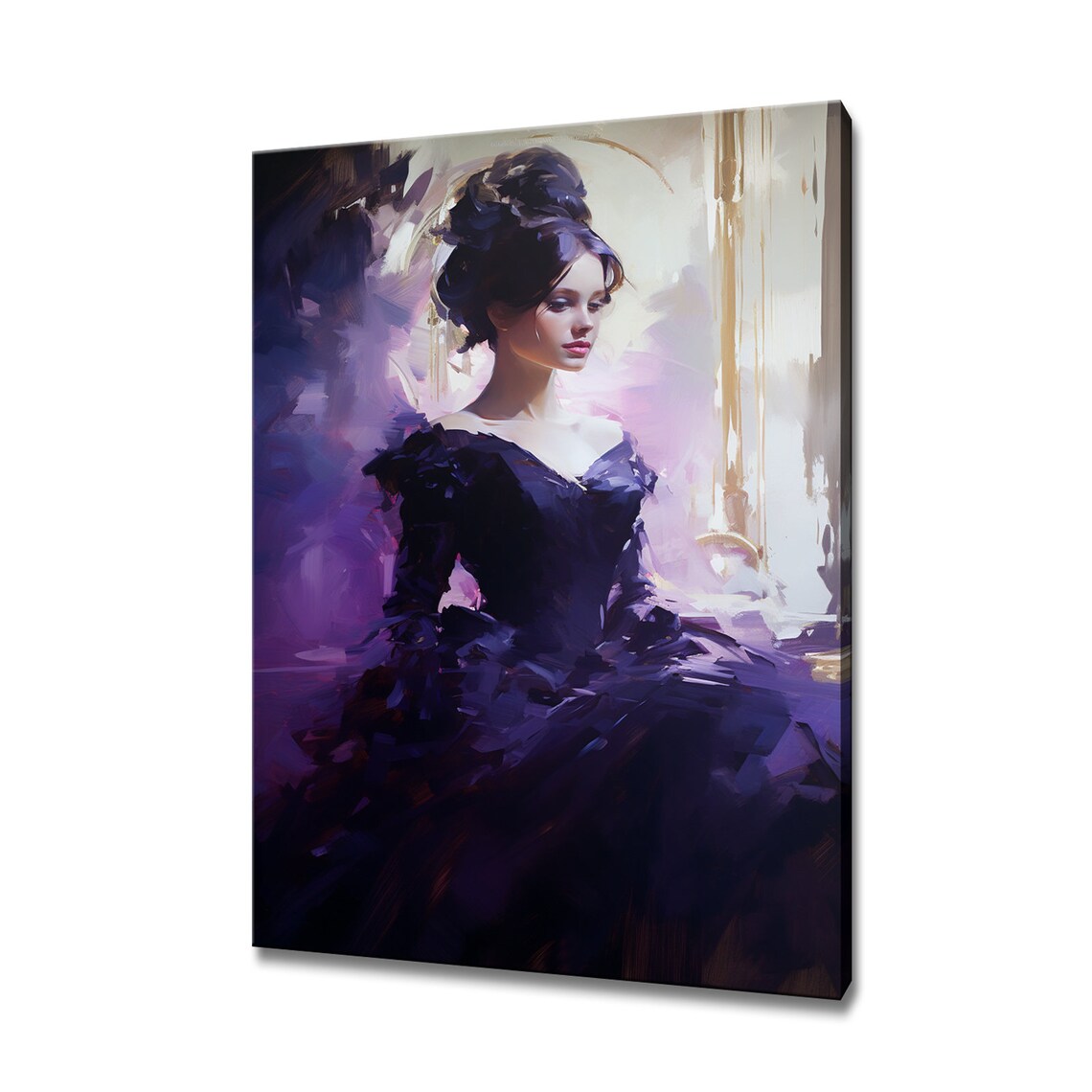Elegant Lady Victorian Baroque Fashion Art Print