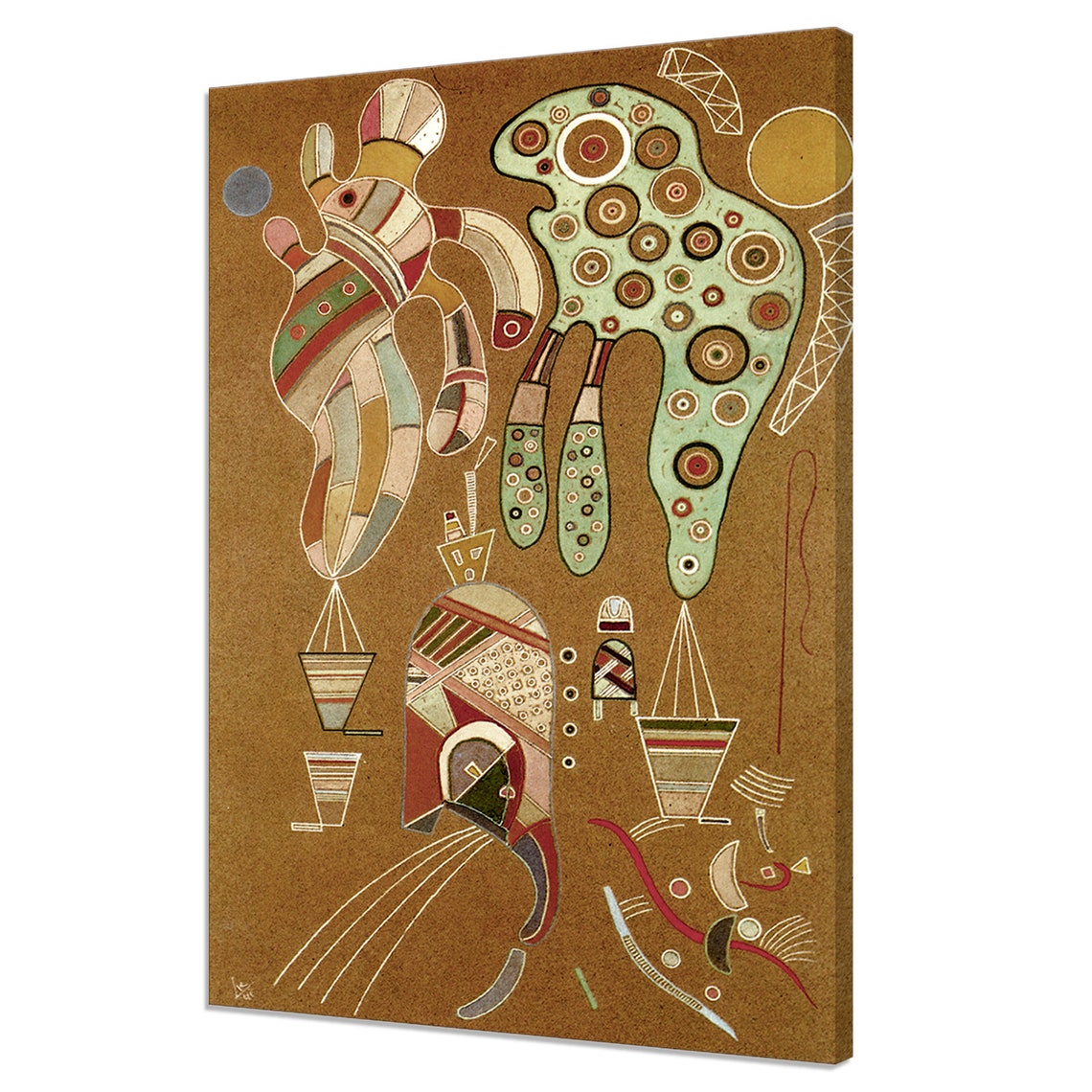 Wassily Kandinsky Ohne Titel 1941 Classic Design Abstract Decor Reproduction Print Wall Art Picture