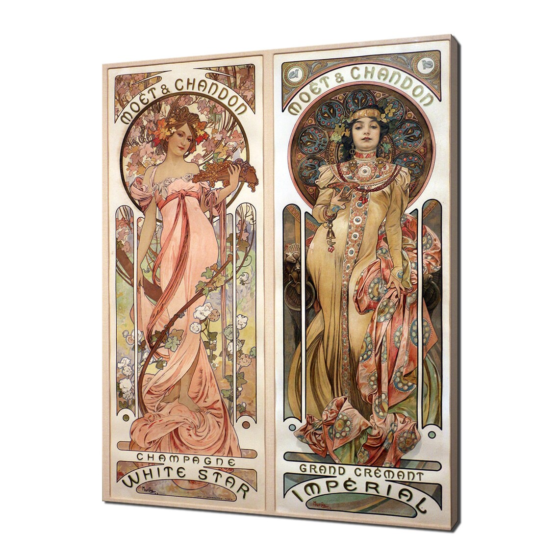 Alphonse Mucha Moet Chandon Art Nouveau Vintage Style Wall Art Print
