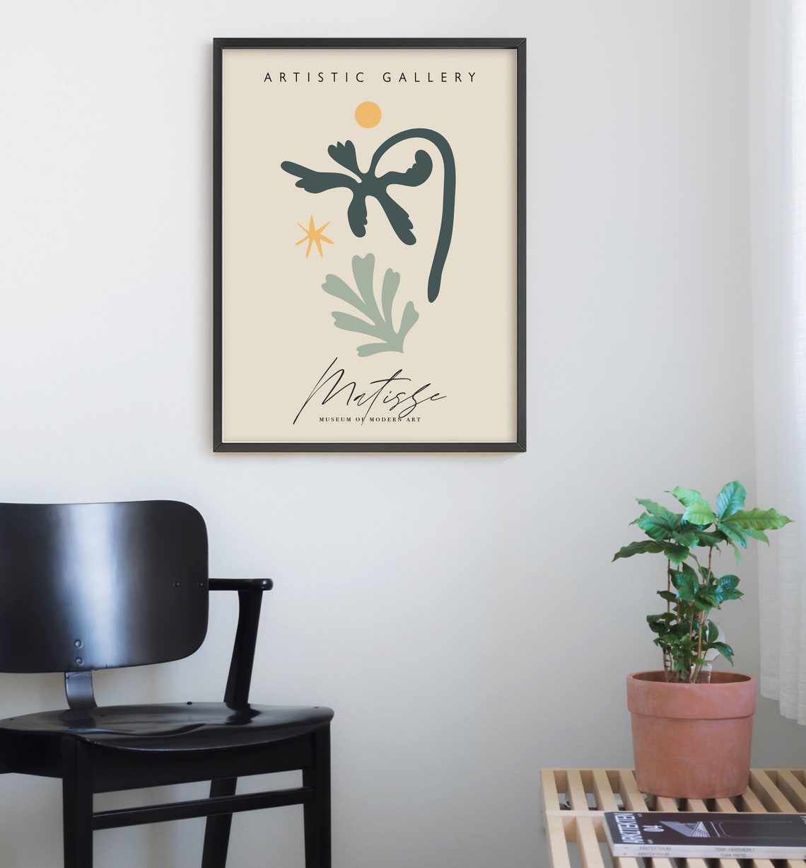 Matisse Abstract Green Botanical Sun Exhibition Gallery Art Poster - Image 2