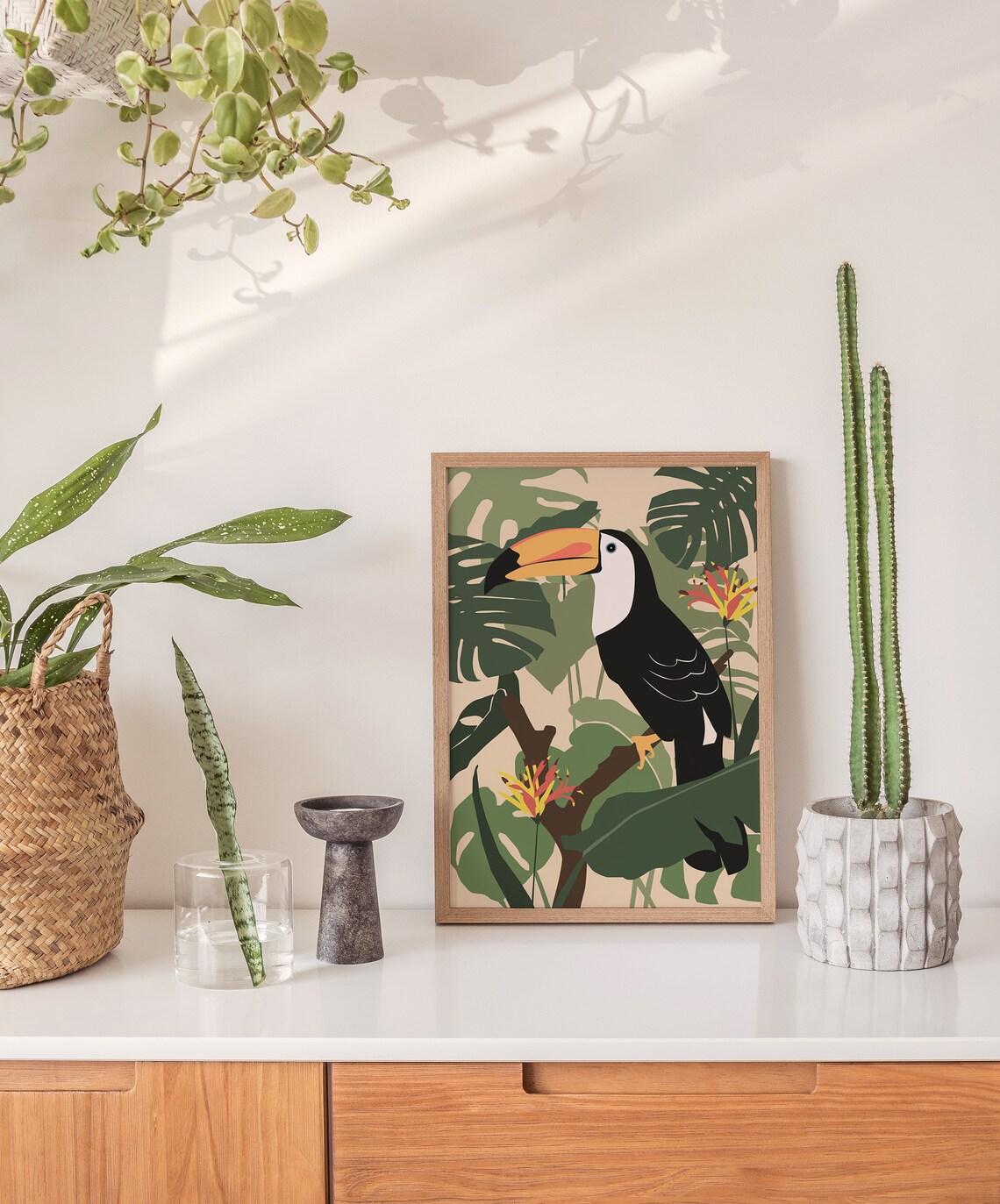 Toucan Bird Print, Tropical Jungle Wall Art - Image 2