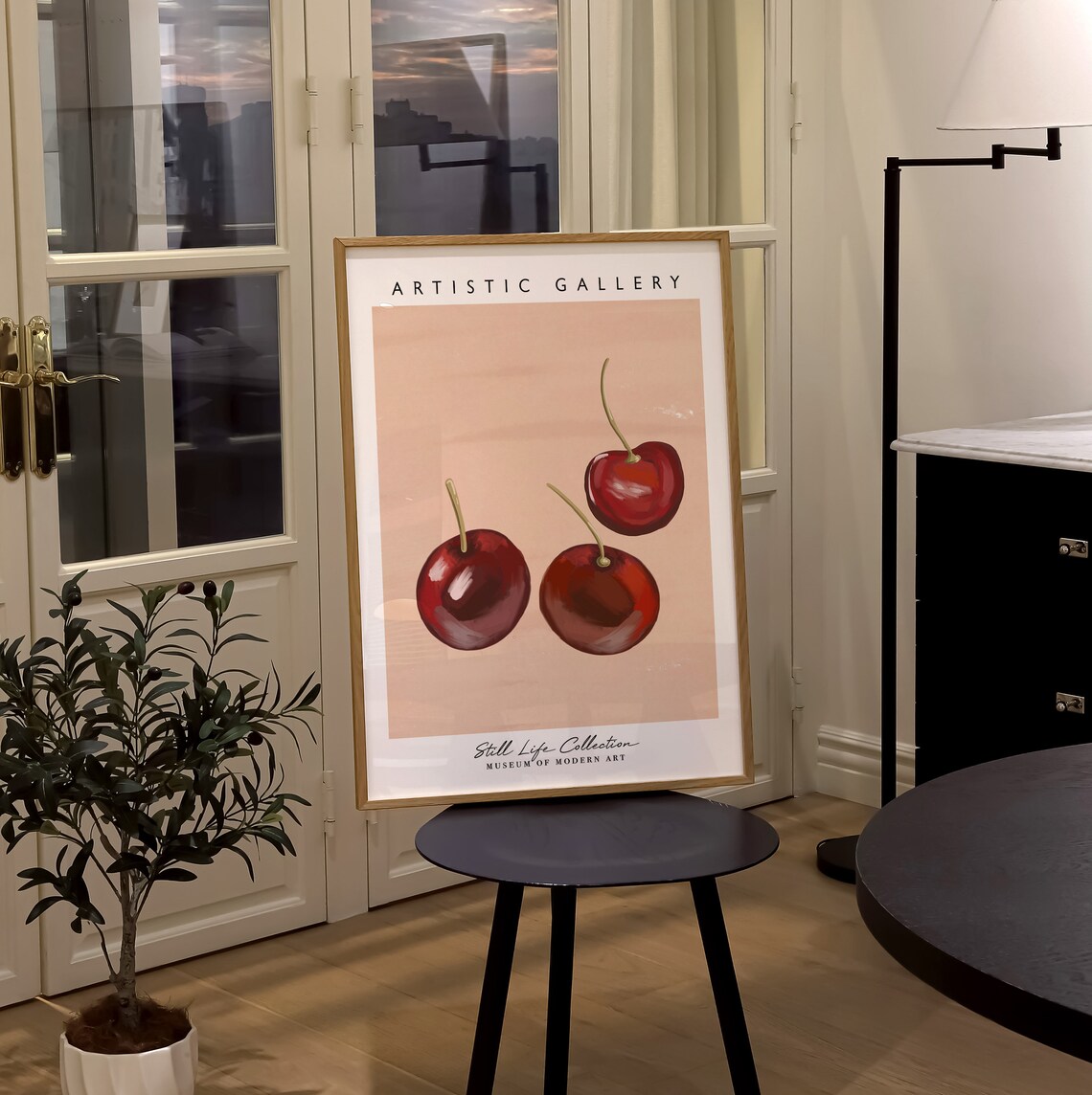 Cherry Wall Art Fruit Kitchen Wall Art Home Wall Decor Dining Room Decor Kitchen Print Still Life Art Cherry Print - Image 3