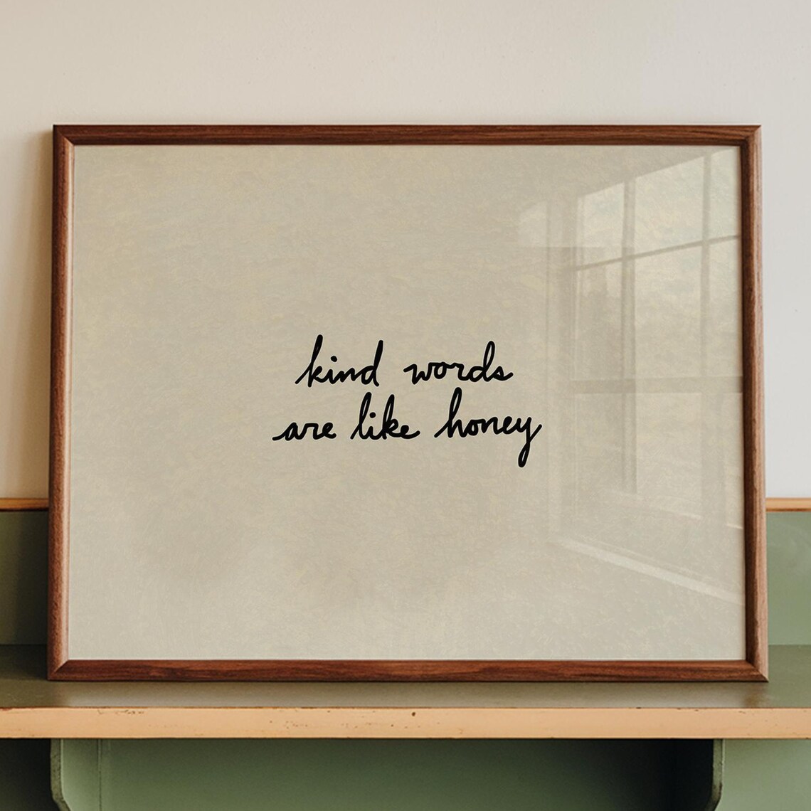 Kind Words Are Like Honey, Minimalist Christian Decor