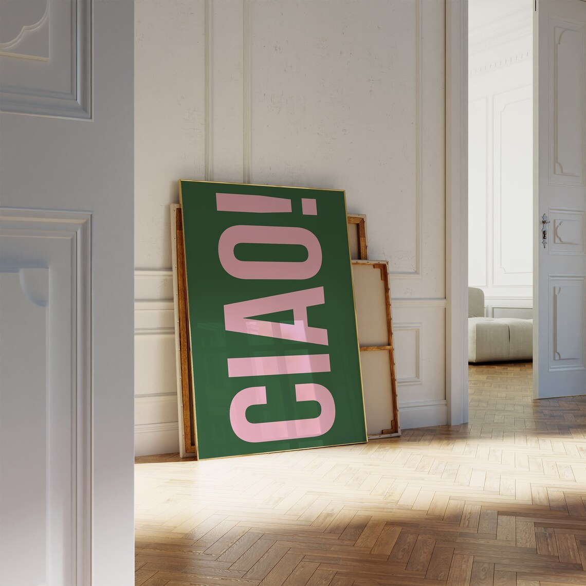 Ciao Art Print Green Italian Welcome Poster Hallway Entrance Print Green Living Room Decor Green Kitchen Print Trendy Green Wall Art - Image 5